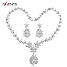 Ensemble de bijoux de luxe diamant Rhodium CZ pour femmes Set -20